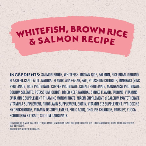 Natural Balance L.I.D. Whitefish Brown Rice & Salmon Wet Cat Food 13oz Poudre Pet & Feed Supply 4